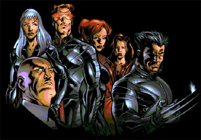 Tempesta, Dottor Xavier, Cyclope, Jean Grey, Rouge, Wolverine 